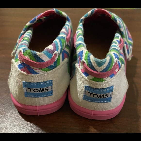 TOMS size T11 toddler girl multicolor - Picture 3 of 5